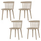Plastic Scandinavian Kitchen Dining Room Side Chair Windsor Back Chair Khaki 4 Piece Set Clearhalo ' kitchen&dining_furn' 'Dining Chairs' 'Dining Tables & Seating' 'dining_chair' 'furn' 'furn_dining_chair' 'Furniture' 'furniture_dining_chair' 'Kitchen & Dining Furniture' 'kitchen' 4538648