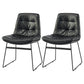 Contemporary Dining and Accent Chairs Matte Finish Parsons Side Chair Black Set of 2 Clearhalo ' kitchen&dining_furn' 'Dining Chairs' 'Dining Tables & Seating' 'dining_chair' 'Furniture' 'furniture_dining_chair' 'Kitchen & Dining Furniture' 'kitchen' 4538654