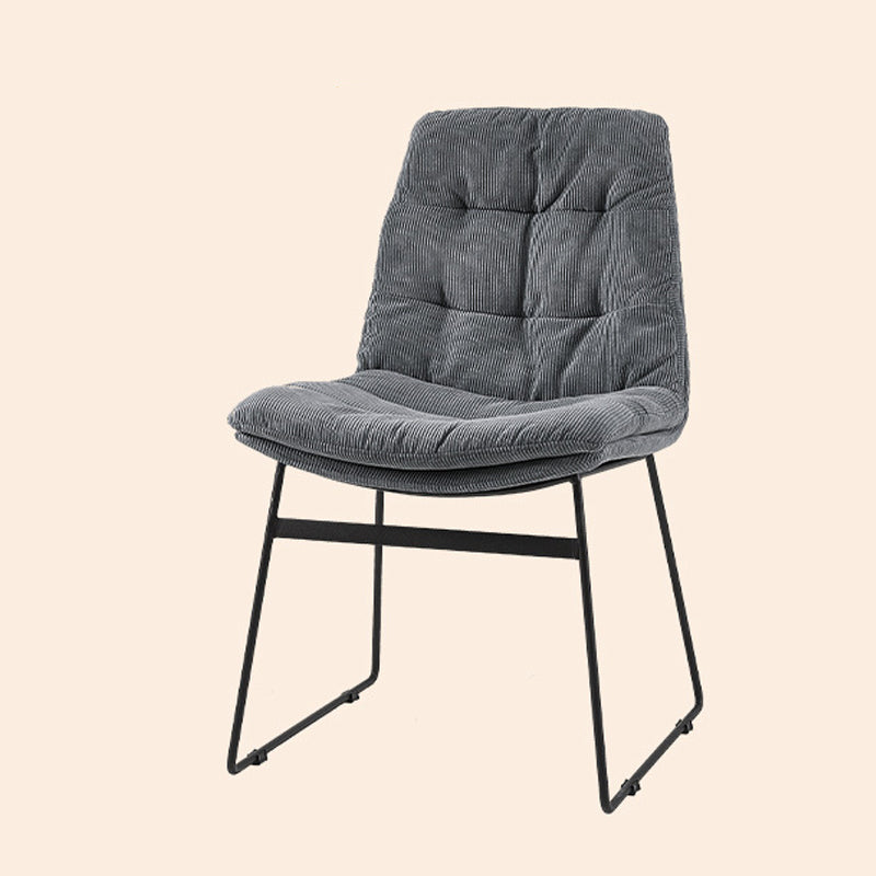 Contemporary Dining and Accent Chairs Matte Finish Parsons Side Chair Dark Gray 1 Piece Clearhalo ' kitchen&dining_furn' 'Dining Chairs' 'Dining Tables & Seating' 'dining_chair' 'Furniture' 'furniture_dining_chair' 'Kitchen & Dining Furniture' 'kitchen' 4538657