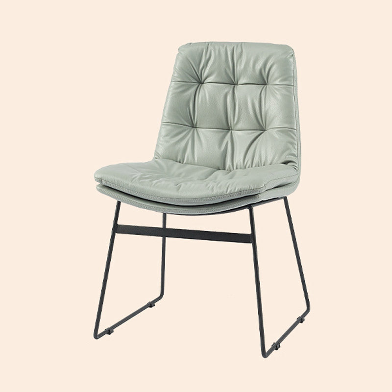 Contemporary Dining and Accent Chairs Matte Finish Parsons Side Chair Light Gray 1 Piece Clearhalo ' kitchen&dining_furn' 'Dining Chairs' 'Dining Tables & Seating' 'dining_chair' 'Furniture' 'furniture_dining_chair' 'Kitchen & Dining Furniture' 'kitchen' 4538664