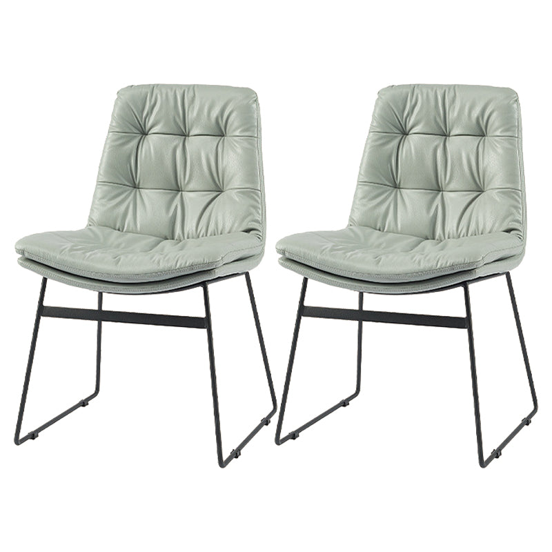 Contemporary Dining and Accent Chairs Matte Finish Parsons Side Chair Light Gray Set of 2 Clearhalo ' kitchen&dining_furn' 'Dining Chairs' 'Dining Tables & Seating' 'dining_chair' 'Furniture' 'furniture_dining_chair' 'Kitchen & Dining Furniture' 'kitchen' 4538666
