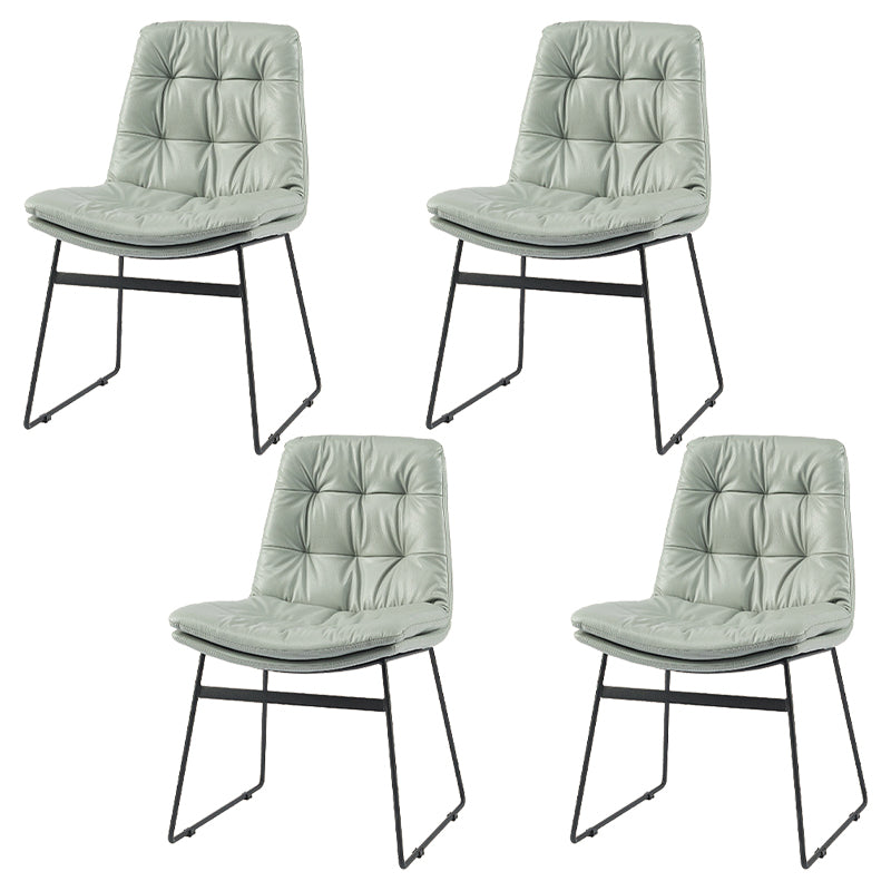 Contemporary Dining and Accent Chairs Matte Finish Parsons Side Chair Light Gray Set of 4 Clearhalo ' kitchen&dining_furn' 'Dining Chairs' 'Dining Tables & Seating' 'dining_chair' 'Furniture' 'furniture_dining_chair' 'Kitchen & Dining Furniture' 'kitchen' 4538668