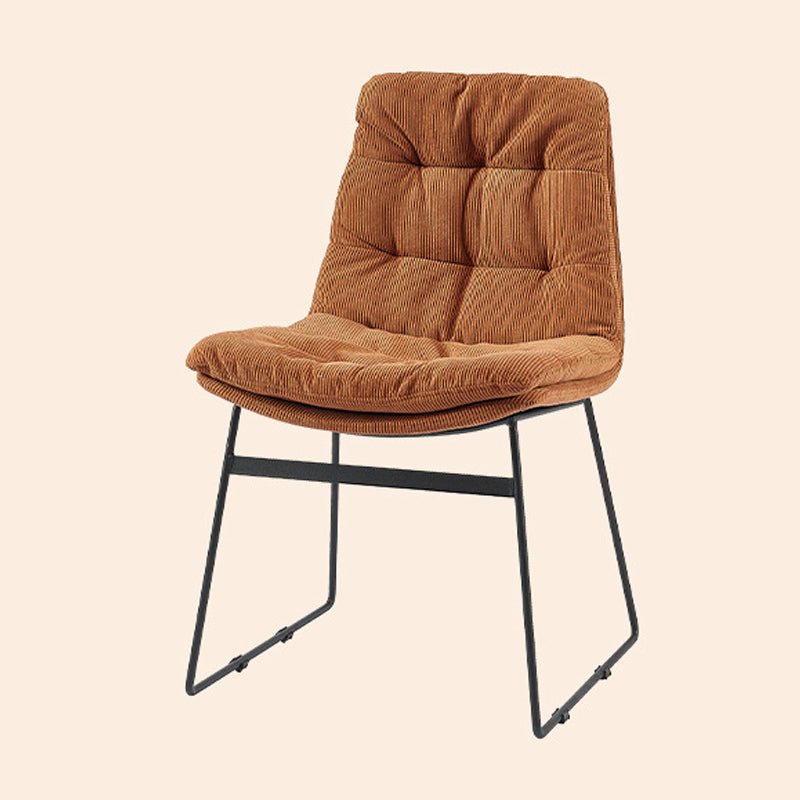 Contemporary Dining and Accent Chairs Matte Finish Parsons Side Chair Brown 1 Piece Clearhalo ' kitchen&dining_furn' 'Dining Chairs' 'Dining Tables & Seating' 'dining_chair' 'Furniture' 'furniture_dining_chair' 'Kitchen & Dining Furniture' 'kitchen' 4538678