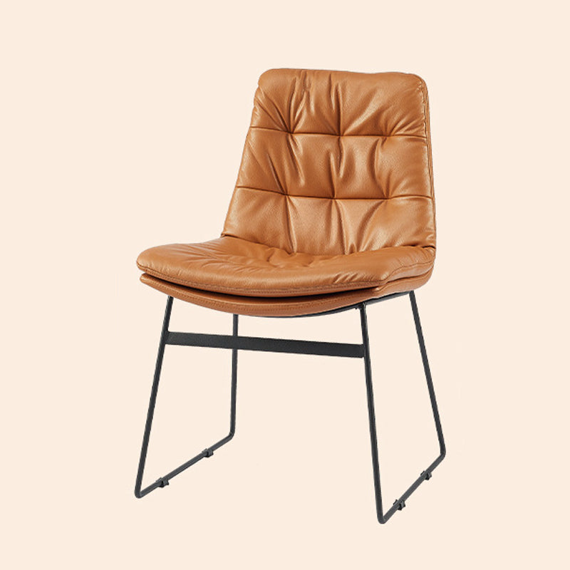 Contemporary Dining and Accent Chairs Matte Finish Parsons Side Chair Coffee 1 Piece Clearhalo ' kitchen&dining_furn' 'Dining Chairs' 'Dining Tables & Seating' 'dining_chair' 'Furniture' 'furniture_dining_chair' 'Kitchen & Dining Furniture' 'kitchen' 4538684