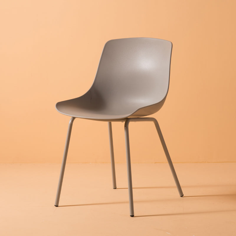 Modern Style Dining Chairs Dining Armless Side Chairs with Metal Legs Grey 1 Piece Clearhalo ' kitchen&dining_furn' 'Dining Chairs' 'Dining Tables & Seating' 'dining_chair' 'furn' 'furn_dining_chair' 'Furniture' 'furniture_dining_chair' 'Kitchen & Dining Furniture' 'kitchen' 4538765