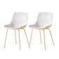 Modern Style Dining Chairs Dining Armless Side Chairs with Metal Legs White 2 Piece Set Clearhalo ' kitchen&dining_furn' 'Dining Chairs' 'Dining Tables & Seating' 'dining_chair' 'furn' 'furn_dining_chair' 'Furniture' 'furniture_dining_chair' 'Kitchen & Dining Furniture' 'kitchen' 4538780