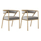Glam Metal Arm Dining Chair Open Back Dining Side Chair for Home Use Grey 2 Piece Set Clearhalo ' kitchen&dining_furn' 'Dining Chairs' 'Dining Tables & Seating' 'dining_chair' 'furn' 'furn_dining_chair' 'Furniture' 'furniture_dining_chair' 'Kitchen & Dining Furniture' 'kitchen' 4538859