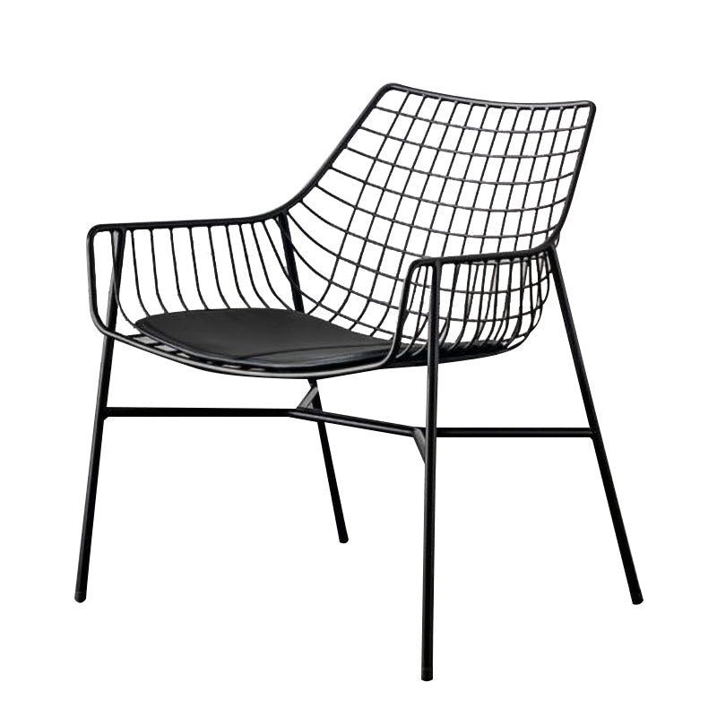 Metal Industrial Kitchen Dining Room Armchair Crossback Chair Clearhalo ' kitchen&dining_furn' 'Dining Chairs' 'Dining Tables & Seating' 'dining_chair' 'furn' 'furn_dining_chair' 'Furniture' 'furniture_dining_chair' 'Kitchen & Dining Furniture' 'kitchen' 4538878