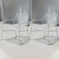 Metal Industrial Kitchen Dining Room Armchair Crossback Chair White 2 Piece Set Clearhalo ' kitchen&dining_furn' 'Dining Chairs' 'Dining Tables & Seating' 'dining_chair' 'furn' 'furn_dining_chair' 'Furniture' 'furniture_dining_chair' 'Kitchen & Dining Furniture' 'kitchen' 4538879