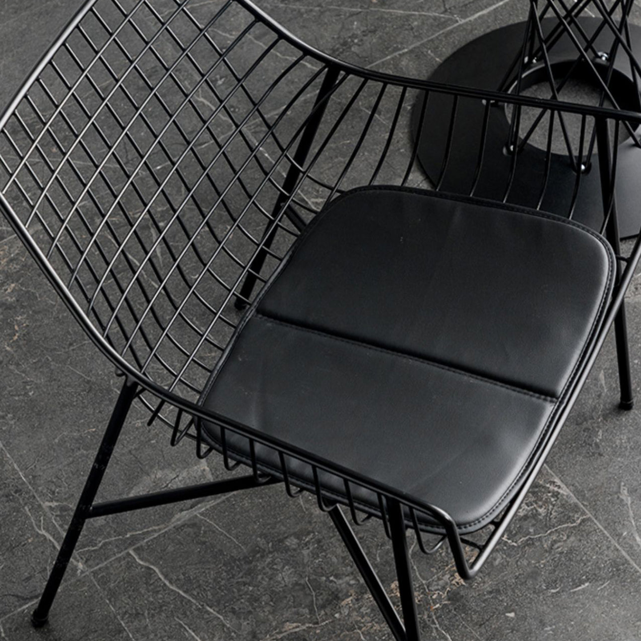 Metal Industrial Kitchen Dining Room Armchair Crossback Chair Clearhalo ' kitchen&dining_furn' 'Dining Chairs' 'Dining Tables & Seating' 'dining_chair' 'furn' 'furn_dining_chair' 'Furniture' 'furniture_dining_chair' 'Kitchen & Dining Furniture' 'kitchen' 4538880