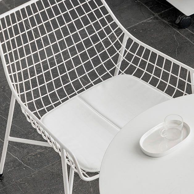 Metal Industrial Kitchen Dining Room Armchair Crossback Chair Clearhalo ' kitchen&dining_furn' 'Dining Chairs' 'Dining Tables & Seating' 'dining_chair' 'furn' 'furn_dining_chair' 'Furniture' 'furniture_dining_chair' 'Kitchen & Dining Furniture' 'kitchen' 4538887