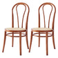 Scandinavian Design Windsor Back Side Chairs Wicker Dining Chairs for Home Deep Tan 2 Piece Set Clearhalo ' kitchen&dining_furn' 'Dining Chairs' 'Dining Tables & Seating' 'dining_chair' 'furn' 'furn_dining_chair' 'Furniture' 'furniture_dining_chair' 'Kitchen & Dining Furniture' 'kitchen' 4538906