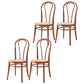 Scandinavian Design Windsor Back Side Chairs Wicker Dining Chairs for Home Deep Tan 4 Piece Set Clearhalo ' kitchen&dining_furn' 'Dining Chairs' 'Dining Tables & Seating' 'dining_chair' 'furn' 'furn_dining_chair' 'Furniture' 'furniture_dining_chair' 'Kitchen & Dining Furniture' 'kitchen' 4538908