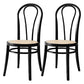 Scandinavian Design Windsor Back Side Chairs Wicker Dining Chairs for Home Black 2 Piece Set Clearhalo ' kitchen&dining_furn' 'Dining Chairs' 'Dining Tables & Seating' 'dining_chair' 'furn' 'furn_dining_chair' 'Furniture' 'furniture_dining_chair' 'Kitchen & Dining Furniture' 'kitchen' 4538911