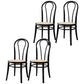 Scandinavian Design Windsor Back Side Chairs Wicker Dining Chairs for Home Black 4 Piece Set Clearhalo ' kitchen&dining_furn' 'Dining Chairs' 'Dining Tables & Seating' 'dining_chair' 'furn' 'furn_dining_chair' 'Furniture' 'furniture_dining_chair' 'Kitchen & Dining Furniture' 'kitchen' 4538912
