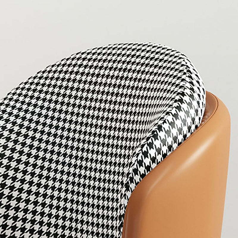 Glam Metal Dining Armless Chair Upholstered Side Chairs for Home Use Clearhalo ' kitchen&dining_furn' 'Dining Chairs' 'Dining Tables & Seating' 'dining_chair' 'furn' 'furn_dining_chair' 'Furniture' 'furniture_dining_chair' 'Kitchen & Dining Furniture' 'kitchen' 4538925