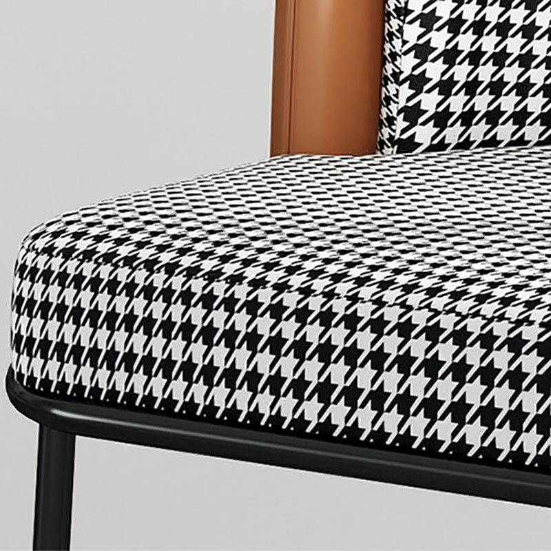 Glam Metal Dining Armless Chair Upholstered Side Chairs for Home Use Clearhalo ' kitchen&dining_furn' 'Dining Chairs' 'Dining Tables & Seating' 'dining_chair' 'furn' 'furn_dining_chair' 'Furniture' 'furniture_dining_chair' 'Kitchen & Dining Furniture' 'kitchen' 4538927