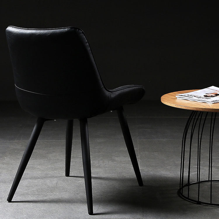 Contemporary Style Dining Chairs Dining Armless Side Chairs with Metal Legs Clearhalo ' kitchen&dining_furn' 'Dining Chairs' 'Dining Tables & Seating' 'dining_chair' 'furn' 'furn_dining_chair' 'Furniture' 'furniture_dining_chair' 'Kitchen & Dining Furniture' 'kitchen' 4538951