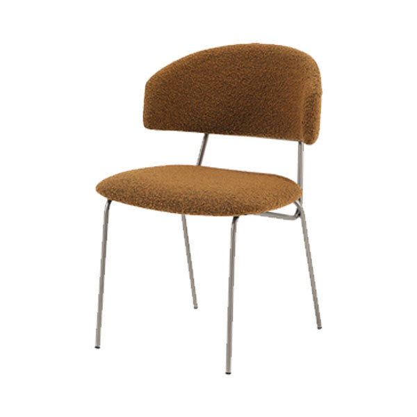 Contemporary Style Dining Chairs Dining Armless Open Back Chairs with Metal Legs Ginger 1 Piece Clearhalo ' kitchen&dining_furn' 'Dining Chairs' 'Dining Tables & Seating' 'dining_chair' 'furn' 'furn_dining_chair' 'Furniture' 'furniture_dining_chair' 'Kitchen & Dining Furniture' 'kitchen' 4538969