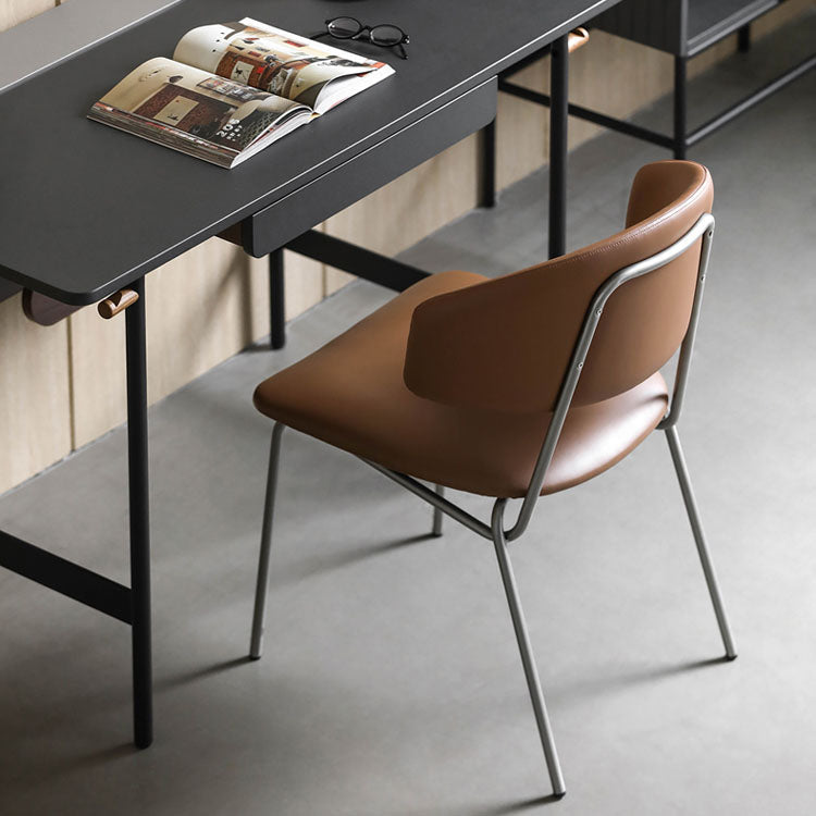 Contemporary Style Dining Chairs Dining Armless Open Back Chairs with Metal Legs Clearhalo ' kitchen&dining_furn' 'Dining Chairs' 'Dining Tables & Seating' 'dining_chair' 'furn' 'furn_dining_chair' 'Furniture' 'furniture_dining_chair' 'Kitchen & Dining Furniture' 'kitchen' 4538971