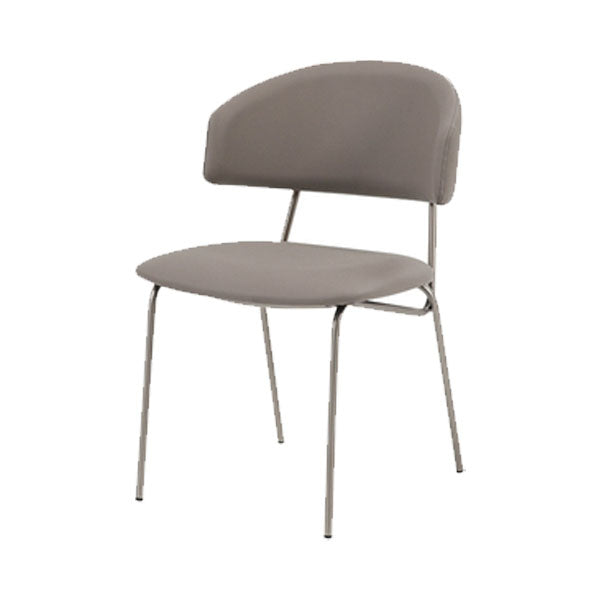 Contemporary Style Dining Chairs Dining Armless Open Back Chairs with Metal Legs Grey 1 Piece Clearhalo ' kitchen&dining_furn' 'Dining Chairs' 'Dining Tables & Seating' 'dining_chair' 'furn' 'furn_dining_chair' 'Furniture' 'furniture_dining_chair' 'Kitchen & Dining Furniture' 'kitchen' 4538980