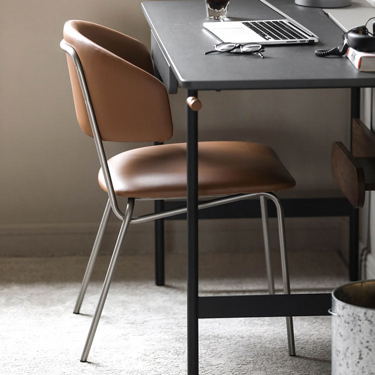 Contemporary Style Dining Chairs Dining Armless Open Back Chairs with Metal Legs Clearhalo ' kitchen&dining_furn' 'Dining Chairs' 'Dining Tables & Seating' 'dining_chair' 'furn' 'furn_dining_chair' 'Furniture' 'furniture_dining_chair' 'Kitchen & Dining Furniture' 'kitchen' 4538988