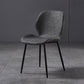 Metal Scandinavian Glam Kitchen Dining Room Chair Wingback Side Chair Dark Gray 1 Piece Black Clearhalo ' kitchen&dining_furn' 'Dining Chairs' 'Dining Tables & Seating' 'dining_chair' 'furn' 'furn_dining_chair' 'Furniture' 'furniture_dining_chair' 'Kitchen & Dining Furniture' 'kitchen' 4538992