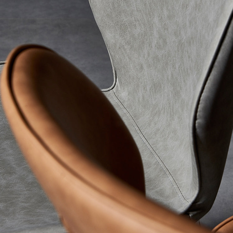 Metal Scandinavian Glam Kitchen Dining Room Chair Wingback Side Chair Clearhalo ' kitchen&dining_furn' 'Dining Chairs' 'Dining Tables & Seating' 'dining_chair' 'furn' 'furn_dining_chair' 'Furniture' 'furniture_dining_chair' 'Kitchen & Dining Furniture' 'kitchen' 4539004