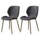 Metal Scandinavian Glam Kitchen Dining Room Chair Wingback Side Chair Dark Gray 2 Piece Set Brass Gold Clearhalo ' kitchen&dining_furn' 'Dining Chairs' 'Dining Tables & Seating' 'dining_chair' 'furn' 'furn_dining_chair' 'Furniture' 'furniture_dining_chair' 'Kitchen & Dining Furniture' 'kitchen' 4539016