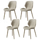 Metal Scandinavian Glam Kitchen Dining Room Chair Wingback Side Chair Cream Gray 4 Piece Set Brass Gold Clearhalo ' kitchen&dining_furn' 'Dining Chairs' 'Dining Tables & Seating' 'dining_chair' 'furn' 'furn_dining_chair' 'Furniture' 'furniture_dining_chair' 'Kitchen & Dining Furniture' 'kitchen' 4539032