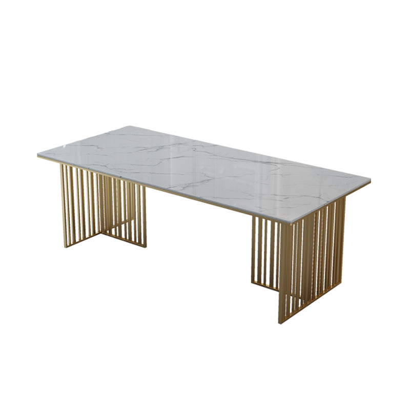 Glam 1/2/5/7 Pieces Dinette Set Sintered Stone Dining Furniture Set with Leather Chairs Clearhalo 'Dining Room Sets' 'Dining Tables & Seating' 'dining_room_set' 'furn' 'furn_dining_room_set' 'Furniture' 'furniture_dining_room_set' 'Kitchen & Dining Furniture' 'kitchen&dining_furn' 'kitchen' 4539076