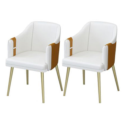 Glam 1/2/5/7 Pieces Dinette Set Sintered Stone Dining Furniture Set with Leather Chairs 2 White Chairs Clearhalo 'Dining Room Sets' 'Dining Tables & Seating' 'dining_room_set' 'furn' 'furn_dining_room_set' 'Furniture' 'furniture_dining_room_set' 'Kitchen & Dining Furniture' 'kitchen&dining_furn' 'kitchen' 4539078