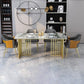 Glam 1/2/5/7 Pieces Dinette Set Sintered Stone Dining Furniture Set with Leather Chairs Clearhalo 'Dining Room Sets' 'Dining Tables & Seating' 'dining_room_set' 'furn' 'furn_dining_room_set' 'Furniture' 'furniture_dining_room_set' 'Kitchen & Dining Furniture' 'kitchen&dining_furn' 'kitchen' 4539086