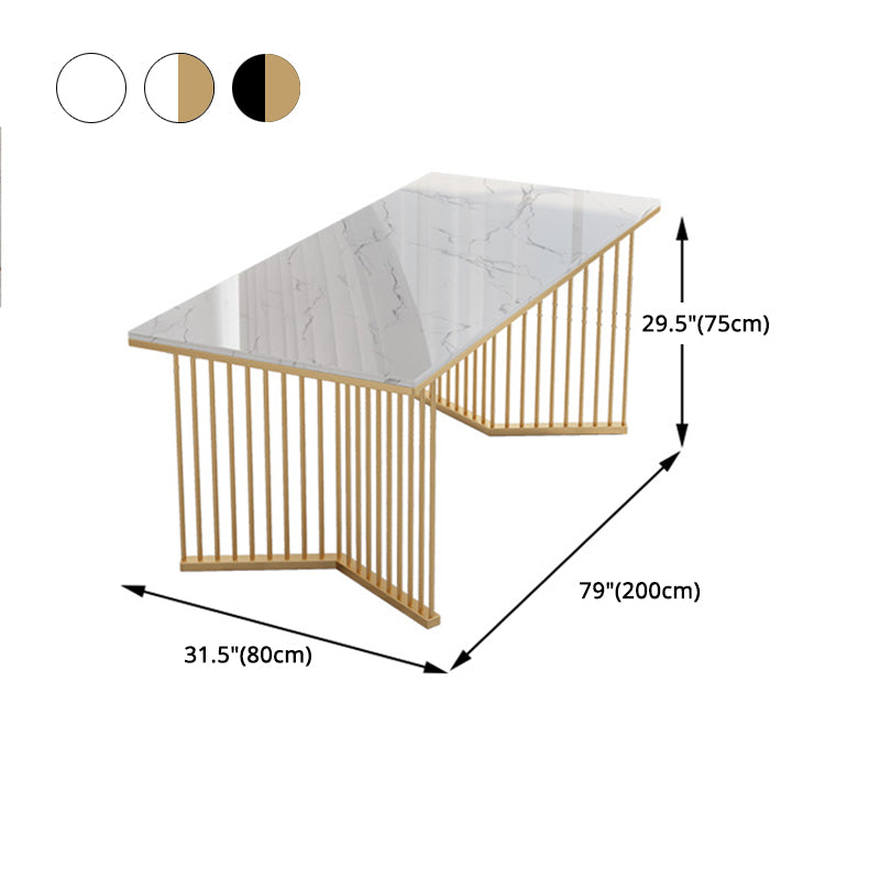 Glam Style 1/2/5/7 Pieces Dining Set Marble Top Dining Table Set with Velvet Chairs Clearhalo 'Dining Room Sets' 'Dining Tables & Seating' 'dining_room_set' 'furn' 'furn_dining_room_set' 'Furniture' 'furniture_dining_room_set' 'Kitchen & Dining Furniture' 'kitchen&dining_furn' 'kitchen' 4541955