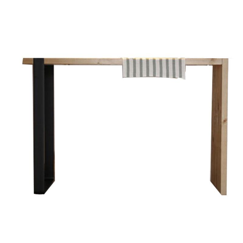 Living Room Event and Cocktail Table Natural Wood Modern Bar Wine Table Without Chairs Clearhalo 'Bar Furniture' 'Bar Tables' 'bar_tables' 'furn' 'furn_bar_tables' 'Furniture' 'furniture_bar_tables' 'Kitchen & Dining Furniture' 4544371