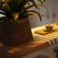 Living Room Event and Cocktail Table Natural Wood Modern Bar Wine Table Clearhalo 'Bar Furniture' 'Bar Tables' 'bar_tables' 'furn' 'furn_bar_tables' 'Furniture' 'furniture_bar_tables' 'Kitchen & Dining Furniture' 4544374