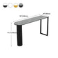 Stone Double Pedestal Counter Wine Table Modern Indoor Bar/Dinette Table Clearhalo 'Bar Furniture' 'Bar Tables' 'bar_tables' 'furn' 'furn_bar_tables' 'Furniture' 'furniture_bar_tables' 'Kitchen & Dining Furniture' 4544396