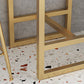 Contemporary Stone Trestle Counter Table Bistro Bar Height Cocktail Table in Gold Clearhalo 'Bar Furniture' 'Bar Tables' 'bar_tables' 'furn' 'furn_bar_tables' 'Furniture' 'furniture_bar_tables' 'Kitchen & Dining Furniture' 4544405