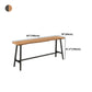 Brown Modern Style Table Solid Wood and Iron Balcony Bar Table Clearhalo 'Bar Furniture' 'Bar Tables' 'bar_tables' 'furn' 'furn_bar_tables' 'Furniture' 'furniture_bar_tables' 'Kitchen & Dining Furniture' 4544432