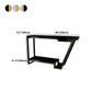 Modern Marble Pub Table with Rectangle Table Top Trestle Table - 42" H Clearhalo 'Bar Furniture' 'Bar Tables' 'bar_tables' 'furn' 'furn_bar_tables' 'Furniture' 'furniture_bar_tables' 'Kitchen & Dining Furniture' 4544447