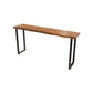Brown Modern Style Solid Wood and Iron Coffee Shop Bar Table Without Chairs Clearhalo 'Bar Furniture' 'Bar Tables' 'bar_tables' 'furn' 'furn_bar_tables' 'Furniture' 'furniture_bar_tables' 'Kitchen & Dining Furniture' 4544510