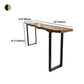 Brown Modern StyleTable Solid Wood and Iron Coffee Shop Bar Table Clearhalo 'Bar Furniture' 'Bar Tables' 'bar_tables' 'furn' 'furn_bar_tables' 'Furniture' 'furniture_bar_tables' 'Kitchen & Dining Furniture' 4544554
