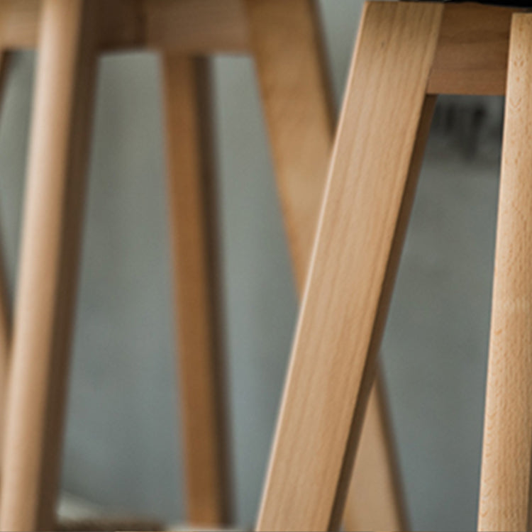 Modern Armless Backrest Counter Stool Wood Living Room Bar Stool with Cushion and Pedal Clearhalo 'Bar Furniture' 'Bar Stools' 'bar_stools' 'furn' 'furn_bar_stools' 'furniture_bar_stools' 'Kitchen & Dining Furniture' 'kitchen&dining_furn' 'kitchen' 'kitchen_furn' Furniture' 4544637