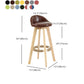 Modern Armless Backrest Counter Stool Wood Living Room Bar Stool with Cushion and Pedal Clearhalo 'Bar Furniture' 'Bar Stools' 'bar_stools' 'furn' 'furn_bar_stools' 'furniture_bar_stools' 'Kitchen & Dining Furniture' 'kitchen&dining_furn' 'kitchen' 'kitchen_furn' Furniture' 4544672