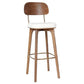Milk tea shop Bar and Counter Stool Modern Wood Rectangle Footrest Stool White 1 Piece Clearhalo 'Bar Furniture' 'Bar Stools' 'bar_stools' 'furn' 'furn_bar_stools' 'furniture_bar_stools' 'Kitchen & Dining Furniture' 'kitchen&dining_furn' 'kitchen' 'kitchen_furn' Furniture' 4544696