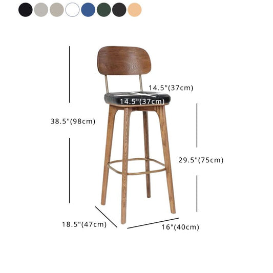 Milk tea shop Bar and Counter Stool Modern Wood Rectangle Footrest Stool Clearhalo 'Bar Furniture' 'Bar Stools' 'bar_stools' 'furn' 'furn_bar_stools' 'furniture_bar_stools' 'Kitchen & Dining Furniture' 'kitchen&dining_furn' 'kitchen' 'kitchen_furn' Furniture' 4544705
