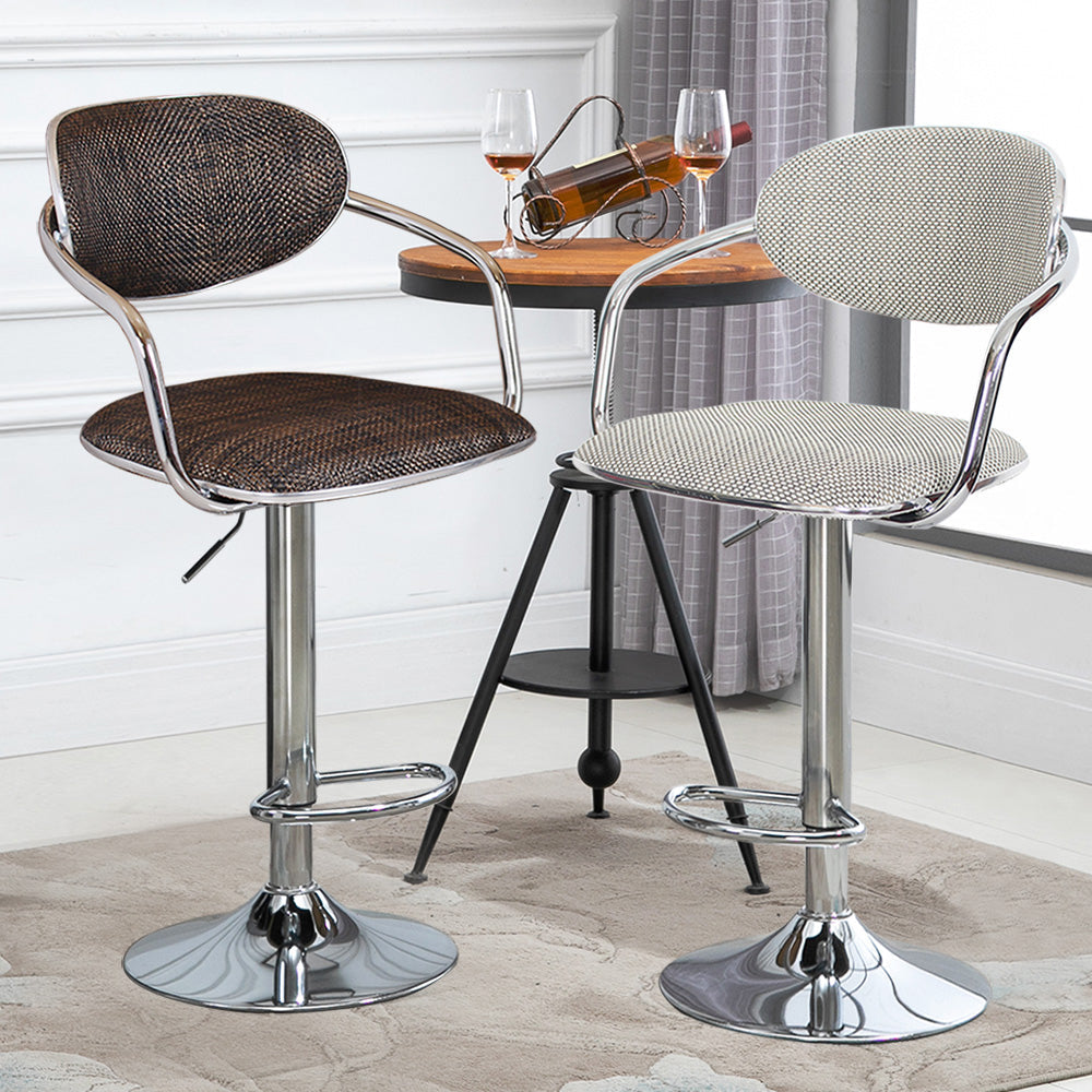 Modern Metal Low Back Bar Stool Armed Adjustable Swivel Bucket Counter Stool Clearhalo 'Bar Furniture' 'Bar Stools' 'bar_stools' 'furn' 'furn_bar_stools' 'furniture_bar_stools' 'Kitchen & Dining Furniture' 'kitchen&dining_furn' 'kitchen' 'kitchen_furn' Furniture' 4544706