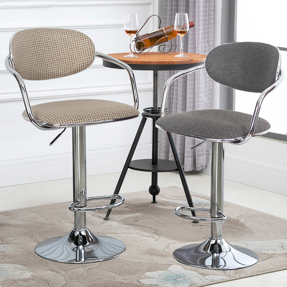 Modern Metal Low Back Bar Stool Armed Adjustable Swivel Bucket Counter Stool Clearhalo 'Bar Furniture' 'Bar Stools' 'bar_stools' 'furn' 'furn_bar_stools' 'furniture_bar_stools' 'Kitchen & Dining Furniture' 'kitchen&dining_furn' 'kitchen' 'kitchen_furn' Furniture' 4544711