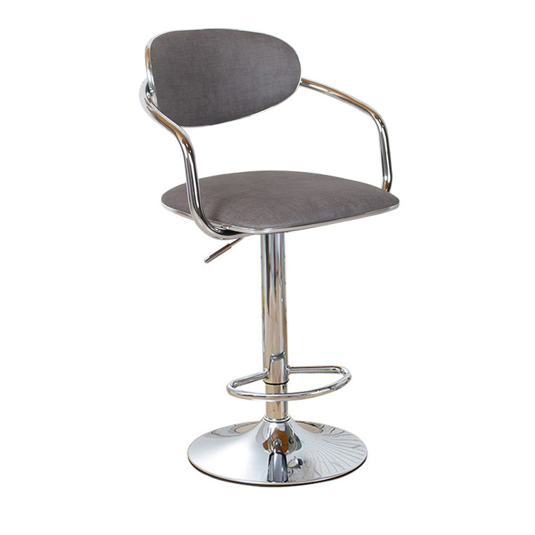 Modern Metal Low Back Bar Stool Armed Adjustable Swivel Bucket Counter Stool Clearhalo 'Bar Furniture' 'Bar Stools' 'bar_stools' 'furn' 'furn_bar_stools' 'furniture_bar_stools' 'Kitchen & Dining Furniture' 'kitchen&dining_furn' 'kitchen' 'kitchen_furn' Furniture' 4544715