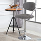 Modern Metal Low Back Bar Stool Armed Adjustable Swivel Bucket Counter Stool Clearhalo 'Bar Furniture' 'Bar Stools' 'bar_stools' 'furn' 'furn_bar_stools' 'furniture_bar_stools' 'Kitchen & Dining Furniture' 'kitchen&dining_furn' 'kitchen' 'kitchen_furn' Furniture' 4544726